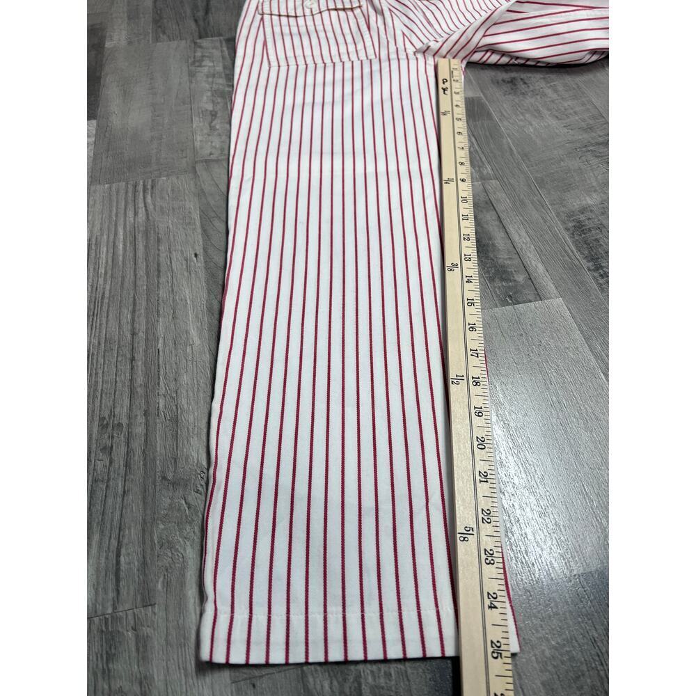 Brixton Striped Pant Womens 24 Red White Straight Leg Workwear Utility Carpenter - Picture 7 of 7